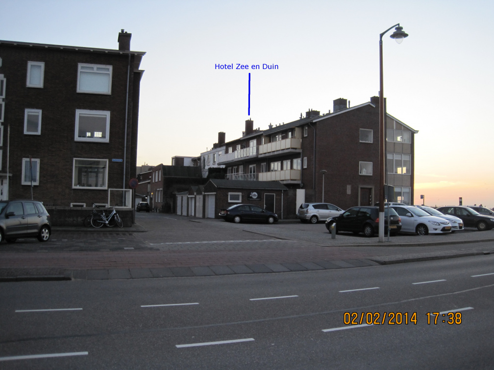 Hotel Zee en Duin schoorsteen achterzijde