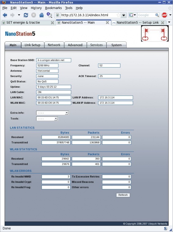 ns5 sis1 lnik setup