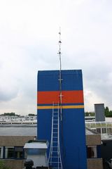 Mast aan de schoorsteen